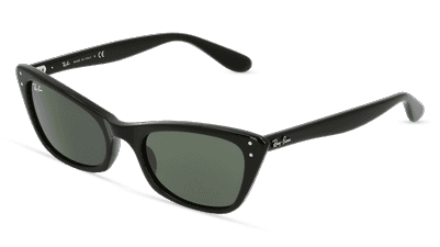 RAY-BAN RB 2299 LADY BURBANK roze transparant Hoekaanzicht