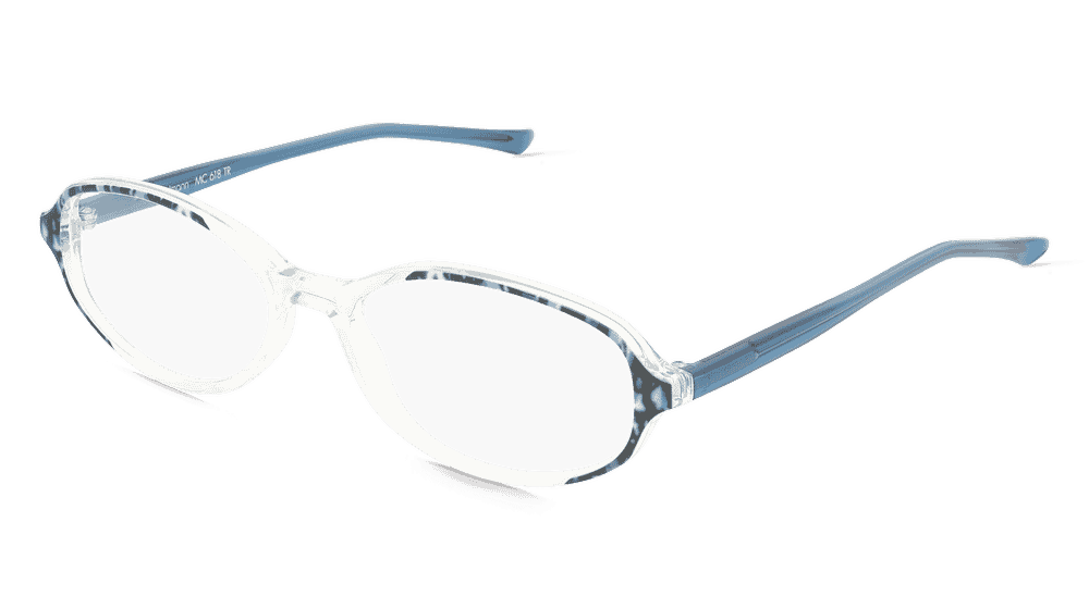 Fielmann MC 618 TR Cristal bleu Vue d'angle