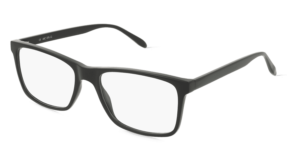 Fielmann ABC 076 CL Zwart glanzend Hoekaanzicht