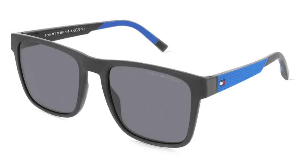 Tommy Hilfiger TH 2144/S Noir bleu Vue d'angle