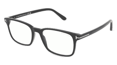 Tom Ford FT5831-B Zwart glanzend Hoekaanzicht