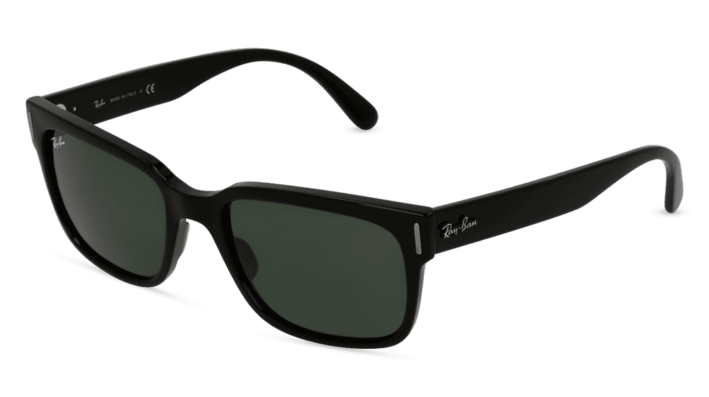 RAY-BAN RB 2190 JEFFREY Zwart glanzend Hoekaanzicht