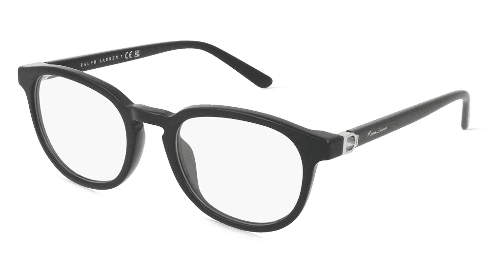 Polo Ralph Lauren RL6224U Noir brillant Vue d'angle