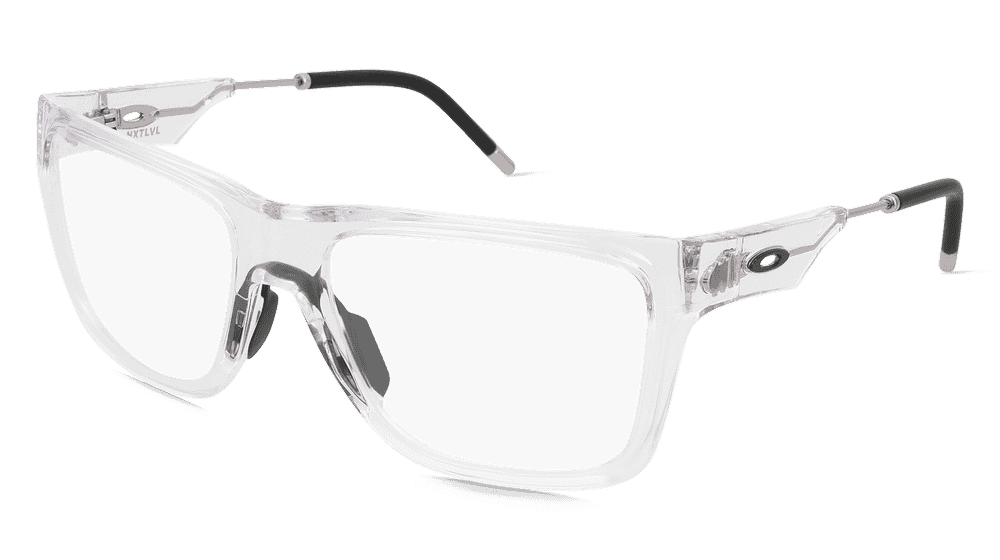 Oakley OX8028 wit transparant Hoekaanzicht