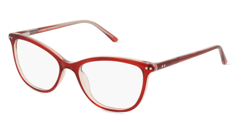 Fielmann OU 051 FLEX CL Rouge rose Vue d'angle