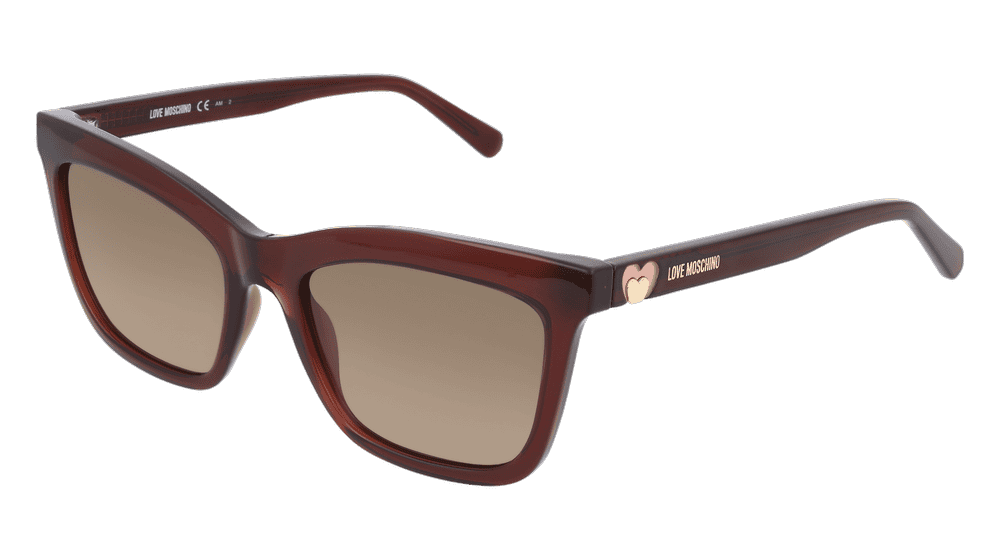 MOSCHINO MOL057/S Brown transparent Corner View