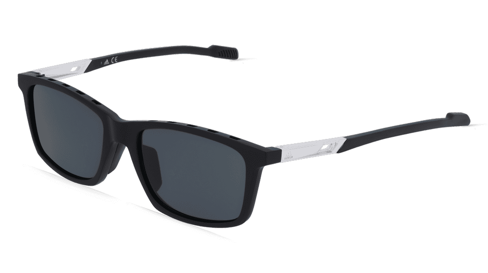 Adidas SP0052 zwart mat Hoekaanzicht