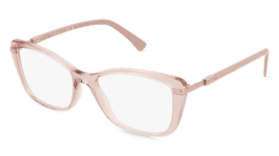 Vogue 0VO5487B Rouge transparent Vue d'angle