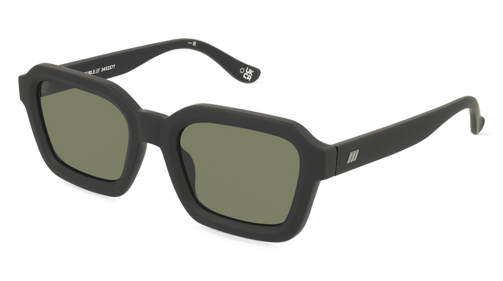 Le Specs IMPOSSIBLE zwart mat Hoekaanzicht