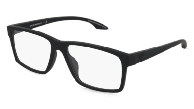 Emporio Armani EA3210U Gris mat Vue d'angle