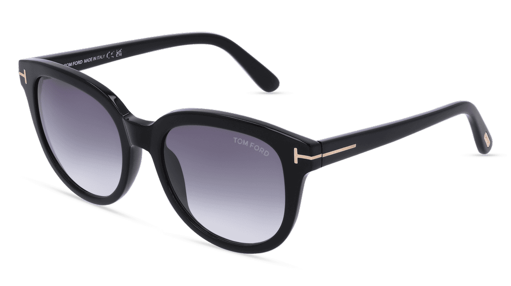 Tom Ford TF 0914 OLIVIA-02 Noir brillant Vue d'angle