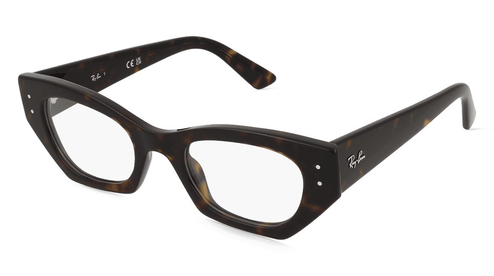 Ray-Ban 0RX7330 ZENA Havane Vue d'angle
