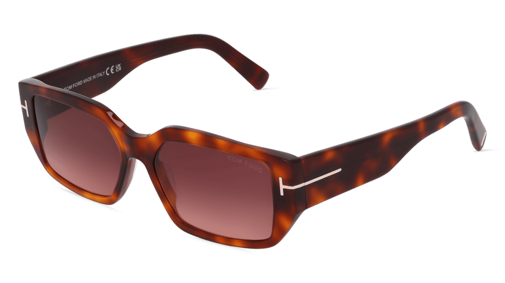 Tom Ford FT0989 SILVANO-02 Havane Vue d'angle