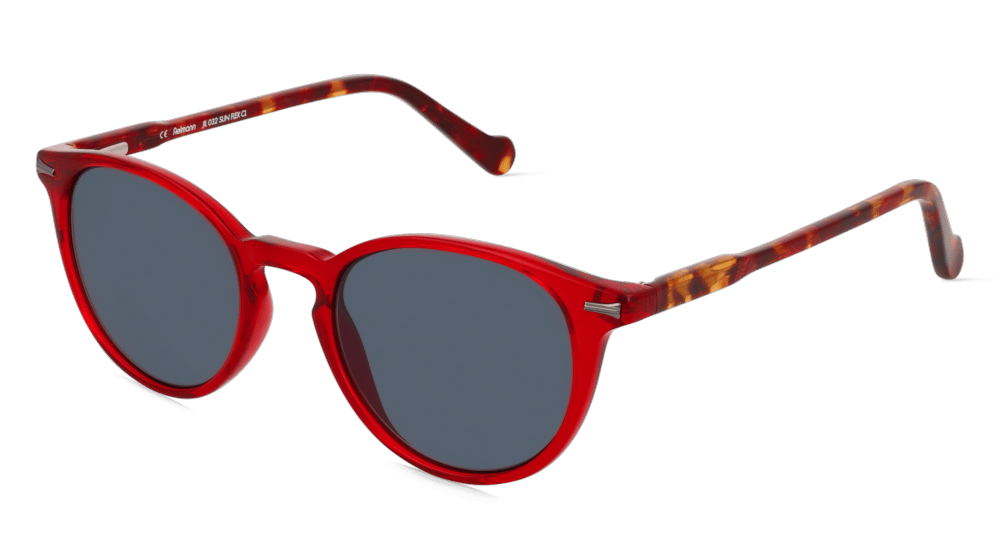Fielmann JIL 032 SUN FLEX CL Rouge havanna Vue d'angle
