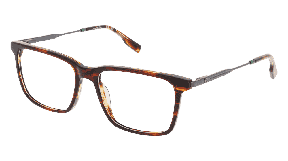 Lacoste L2925 havana gun Hoekaanzicht