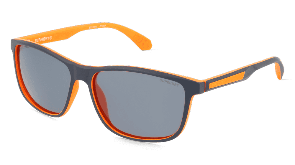 Superdry SDS 5014 Blauw oranje Hoekaanzicht