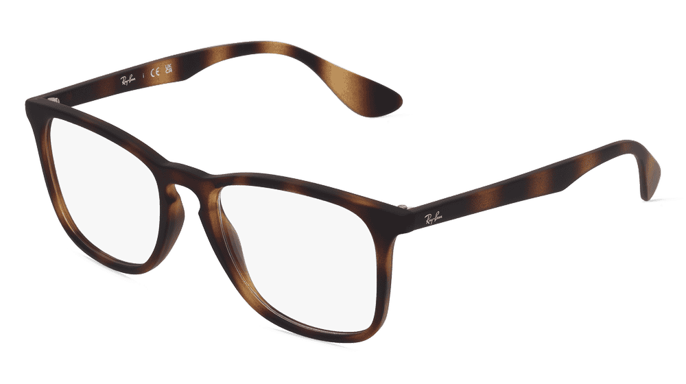 RAY-BAN RX7074 Havane Vue d'angle