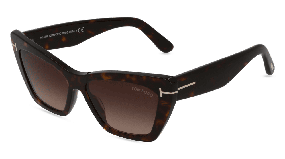 Tom Ford TF 0871 WYATT Havanna brillant Vue d'angle