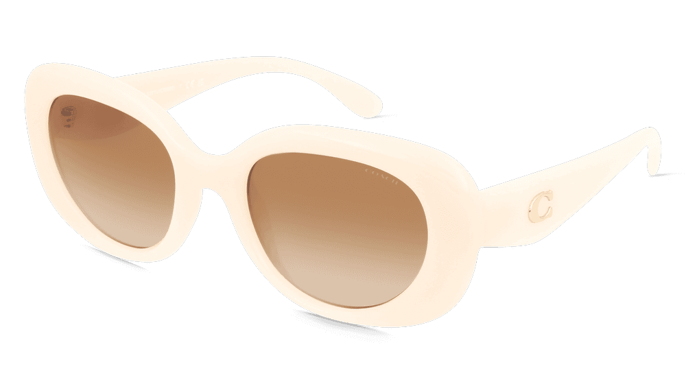 Coach 0HC8391U Bleu beige Vue d'angle