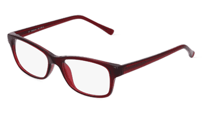 TASNIM Rouge transparent Vue d'angle