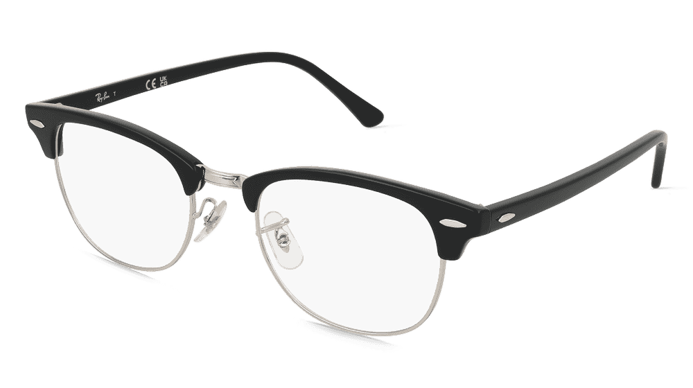 Ray-Ban 0RX5154 CLUBMASTER Argenté noir Vue d'angle