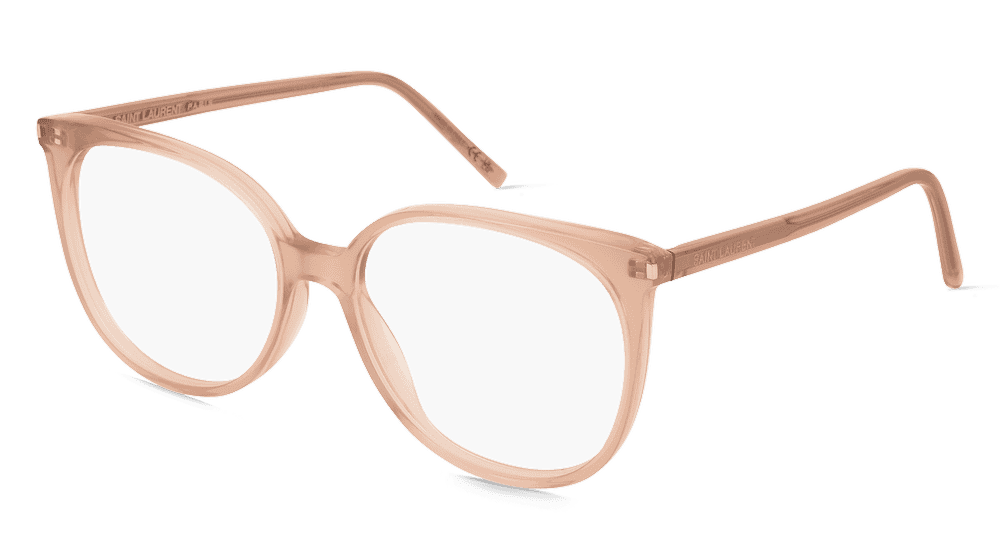 Saint Laurent SL 39 THIN ACETATE Orange Vue d'angle