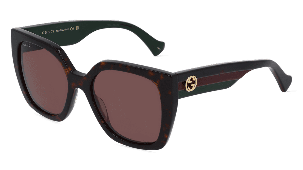 GUCCI GG1300S Havanna foncé Vue d'angle
