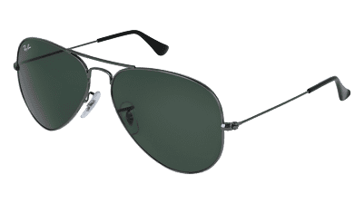 RAY-BAN RB 3025 AVIATOR Black Corner View