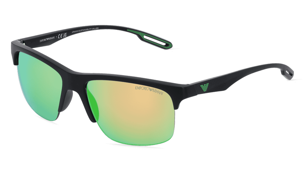 EMPORIO ARMANI EA4188U zwart mat Hoekaanzicht