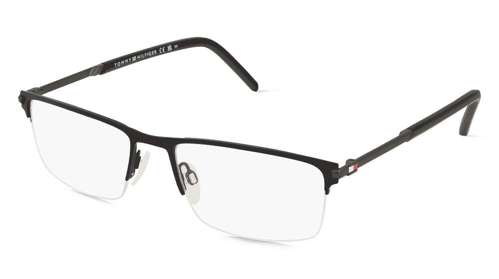 Tommy Hilfiger Eyewear TH 1993 zwart mat Hoekaanzicht