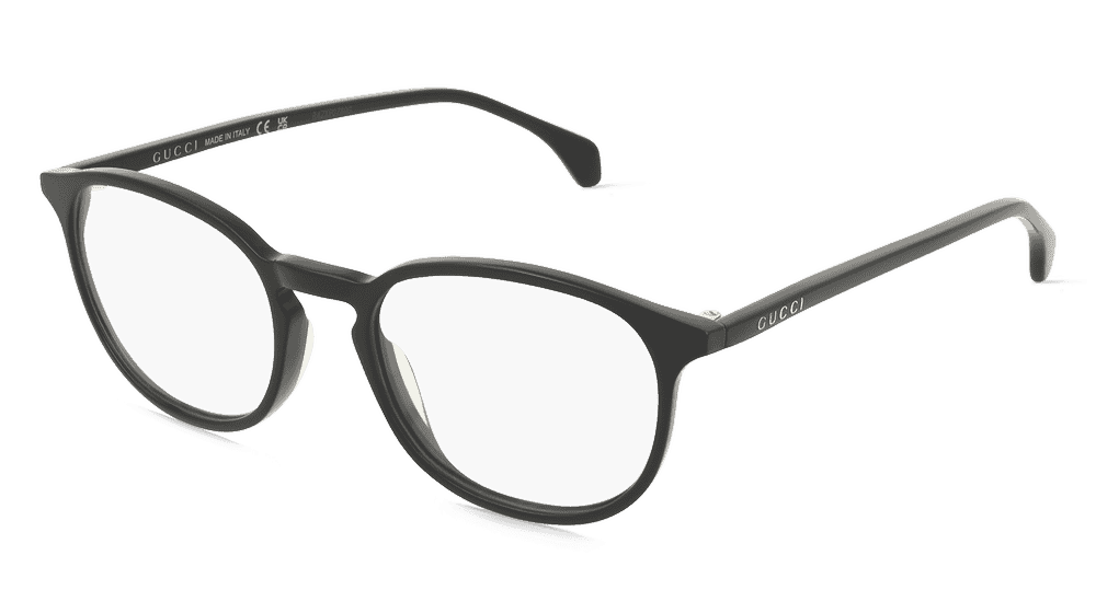 Gucci GG0551O Zwart transparant Hoekaanzicht