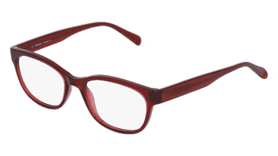 Fielmann BD 537 CL Rose transparent Vue d'angle