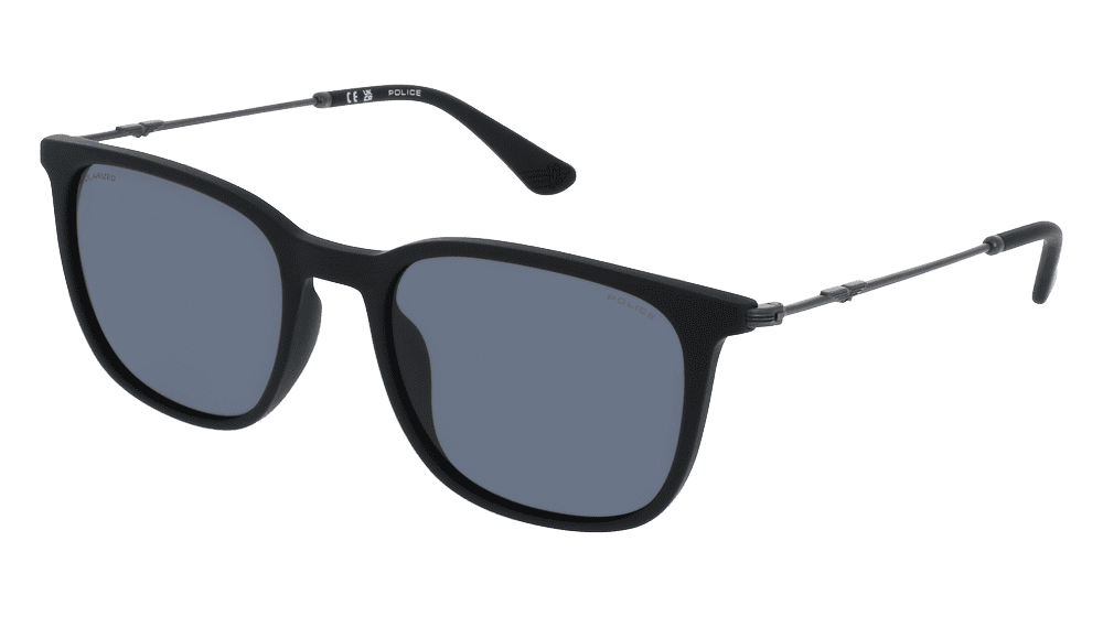 Police SPLL77 Noir mat Vue d'angle