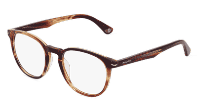 Police VPLG72 Noir brillant Vue d'angle