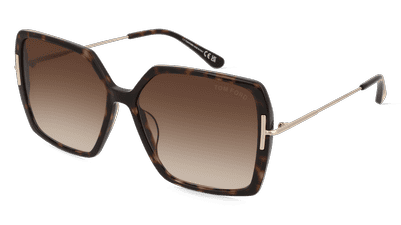 Tom Ford FT1039 JOANNA Havanna donker Hoekaanzicht