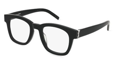Saint Laurent SL M124 OPT Noir transparent Vue d'angle