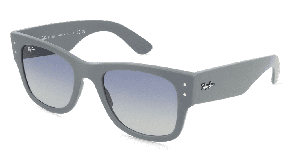 Ray-Ban RB4840S Gris mat Vue d'angle