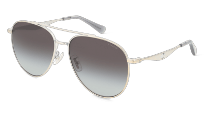 Coach HC7169 Argenté brillant Vue d'angle