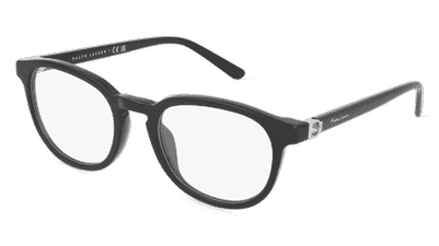 Polo Ralph Lauren RL6224U Noir brillant Vue d'angle