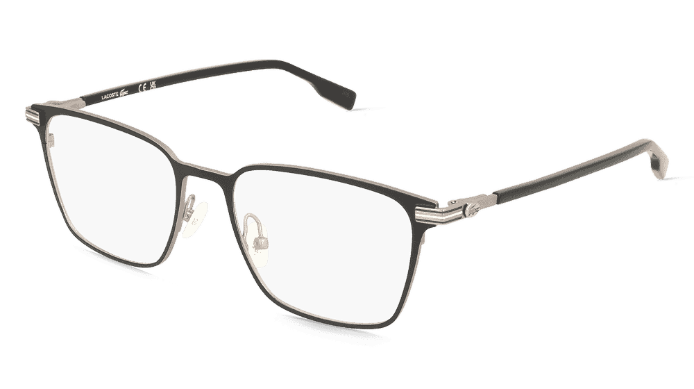 Lacoste L2301 Noir mat Vue d'angle