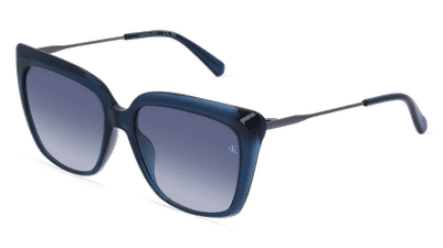 CALVIN KLEIN CKJ22601S Bleu transparent Vue d'angle