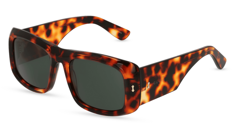 GUCCI GG1080S Havanna glanzend Hoekaanzicht