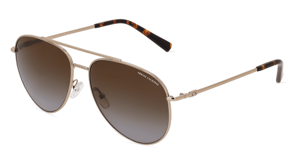 EMPORIO ARMANI AX2043S Doré brillant Vue d'angle