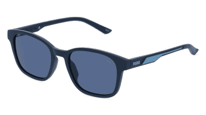 PUMA PU0385S Bleu foncé Vue d'angle
