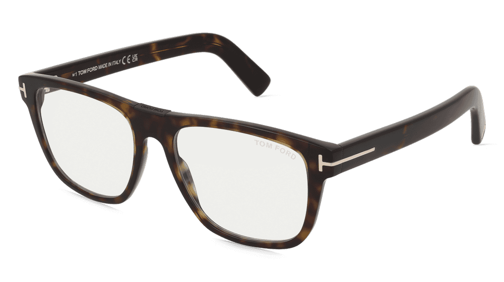 Tom Ford FT5902-B Havanna foncé Vue d'angle
