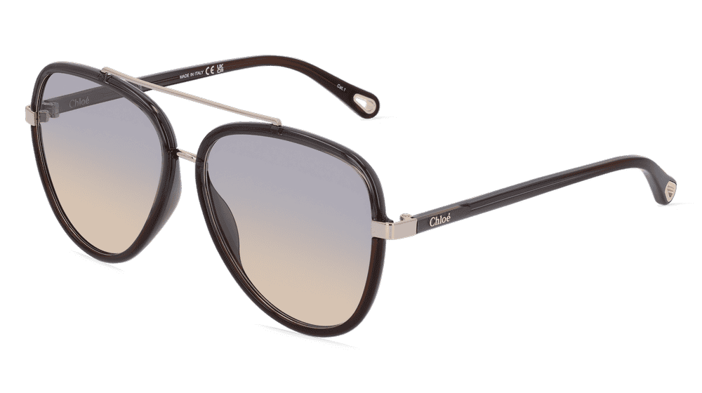 CHLOE CH0129S Grijs glanzend Hoekaanzicht