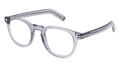 Tom Ford FT5629-B grijs transparant Hoekaanzicht